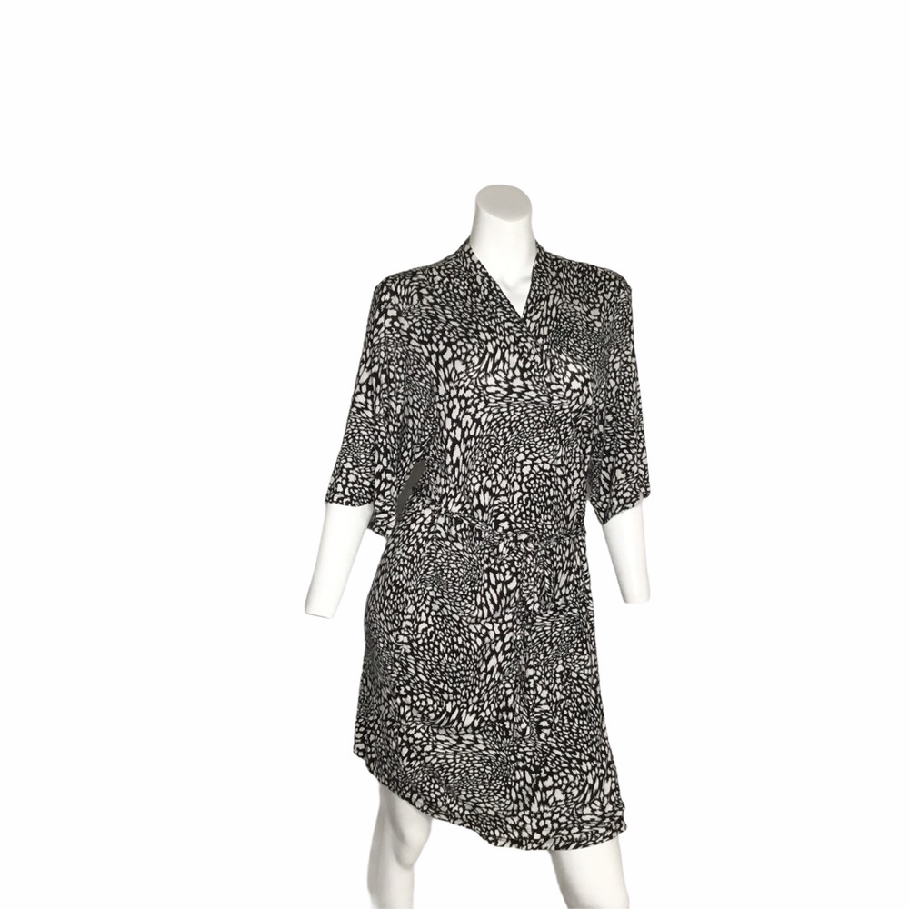Modern Luxury Print Wrap Dress